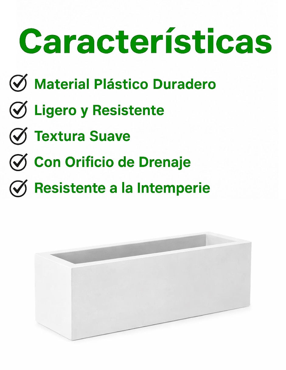 Maceta de plástico con no 2