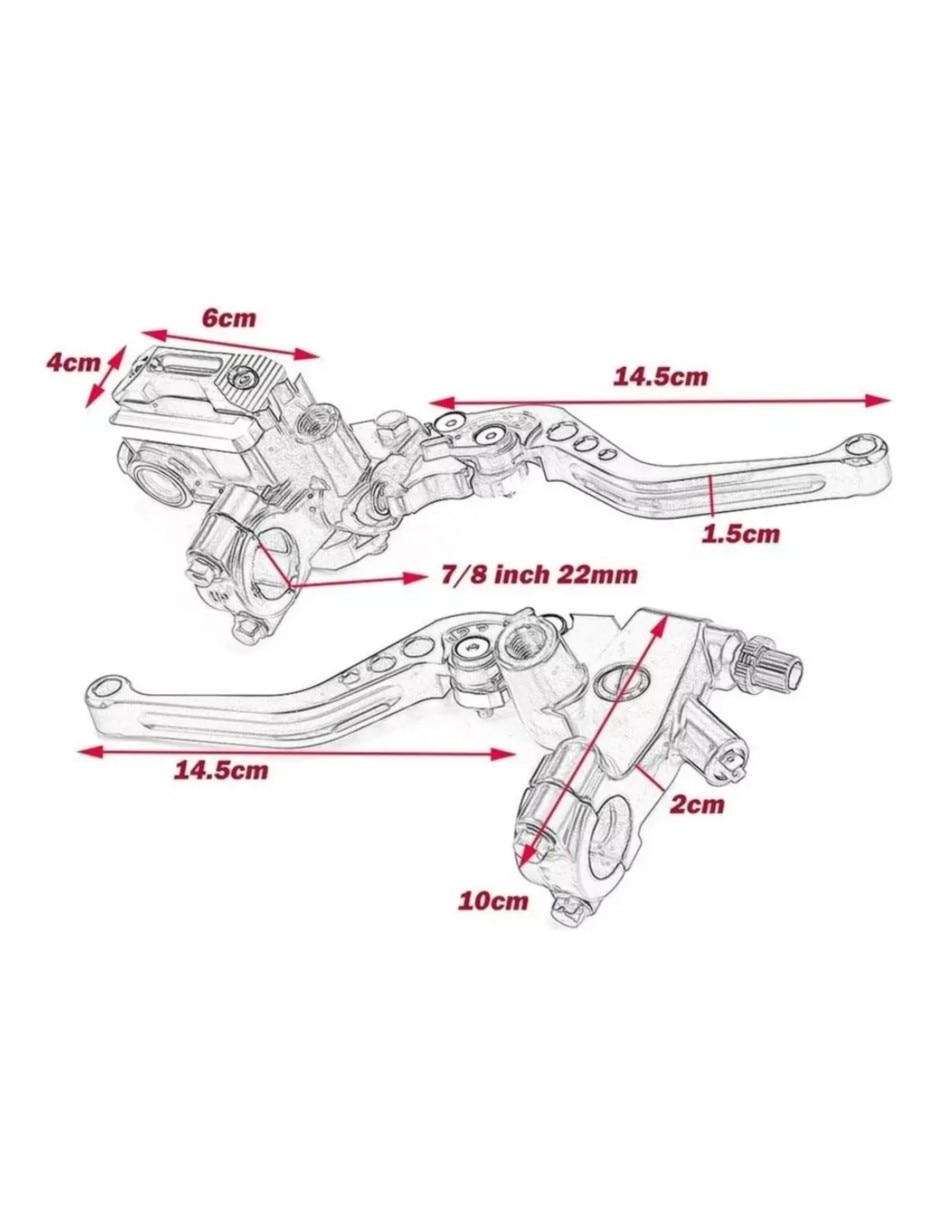 Palanca para embrague para motocicleta 2