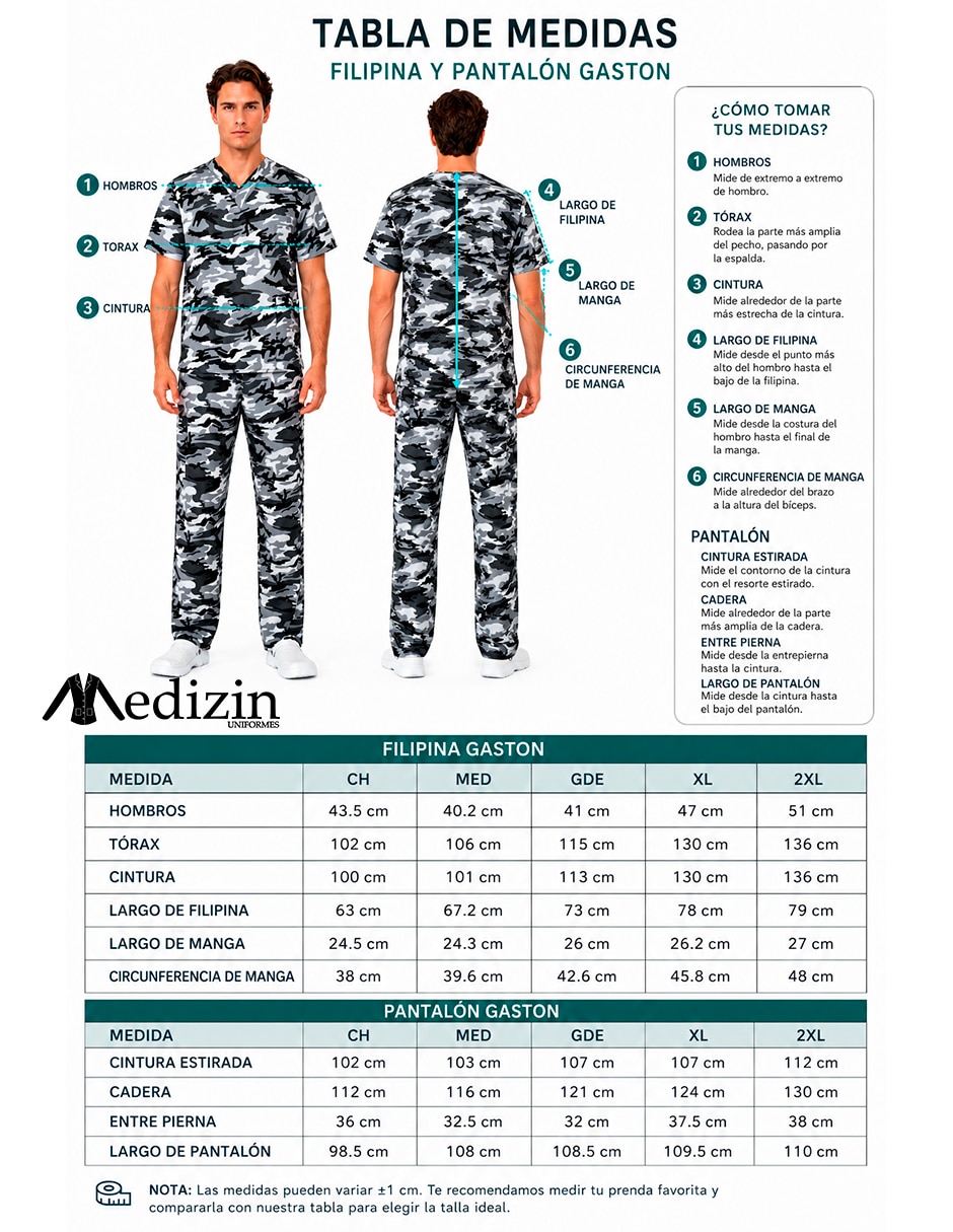Pijama quirúrgica para hombre