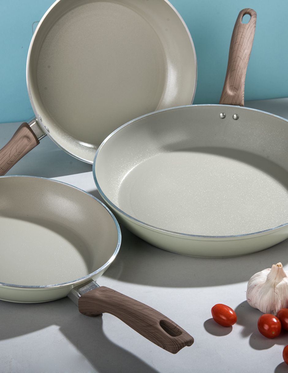 Set de sartenes wellnes de acero vitrificado 3 piezas 3