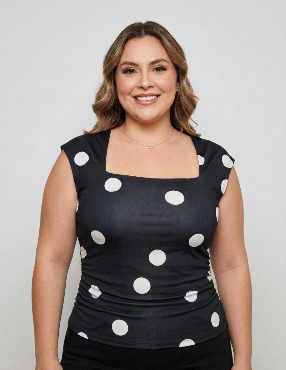 Blusa yaretni moda sin manga para mujer