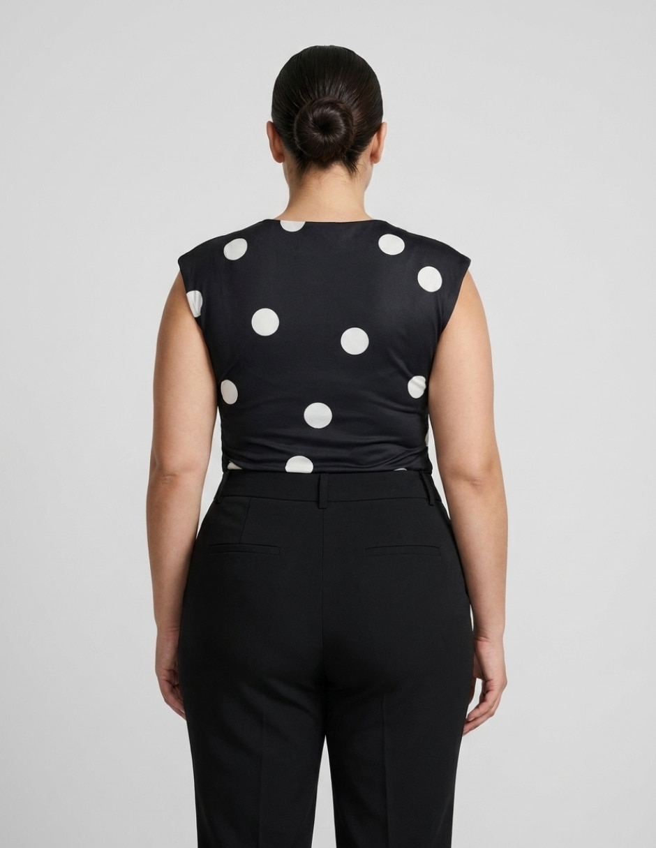 Blusa yaretni moda sin manga para mujer