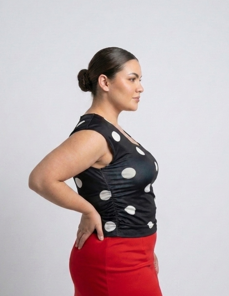 Blusa yaretni moda sin manga para mujer