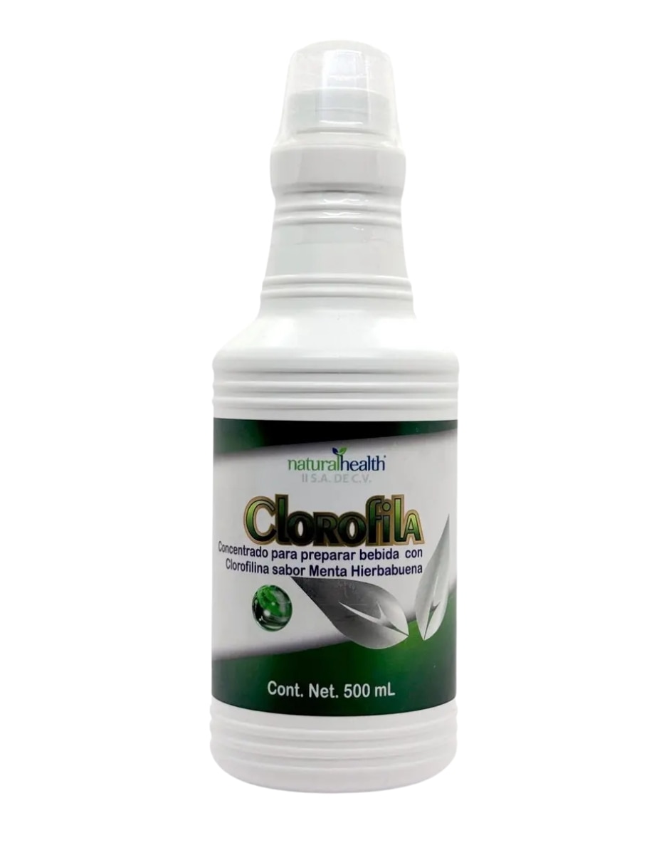 Suplementos alimenticios clorofila líquida 500 ml sabor menta natural health con concentrado de clorofila sabor menta de Suplementos alimenticios clorofila líquida 500 ml sabor menta natural health con concentrado de clorofila sabor menta de