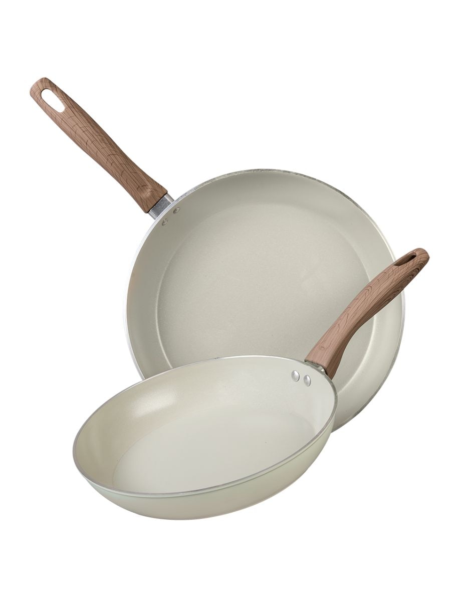 Set de sartenes wellnes de cerámica 2 piezas Set de sartenes wellnes de cerámica 2 piezas