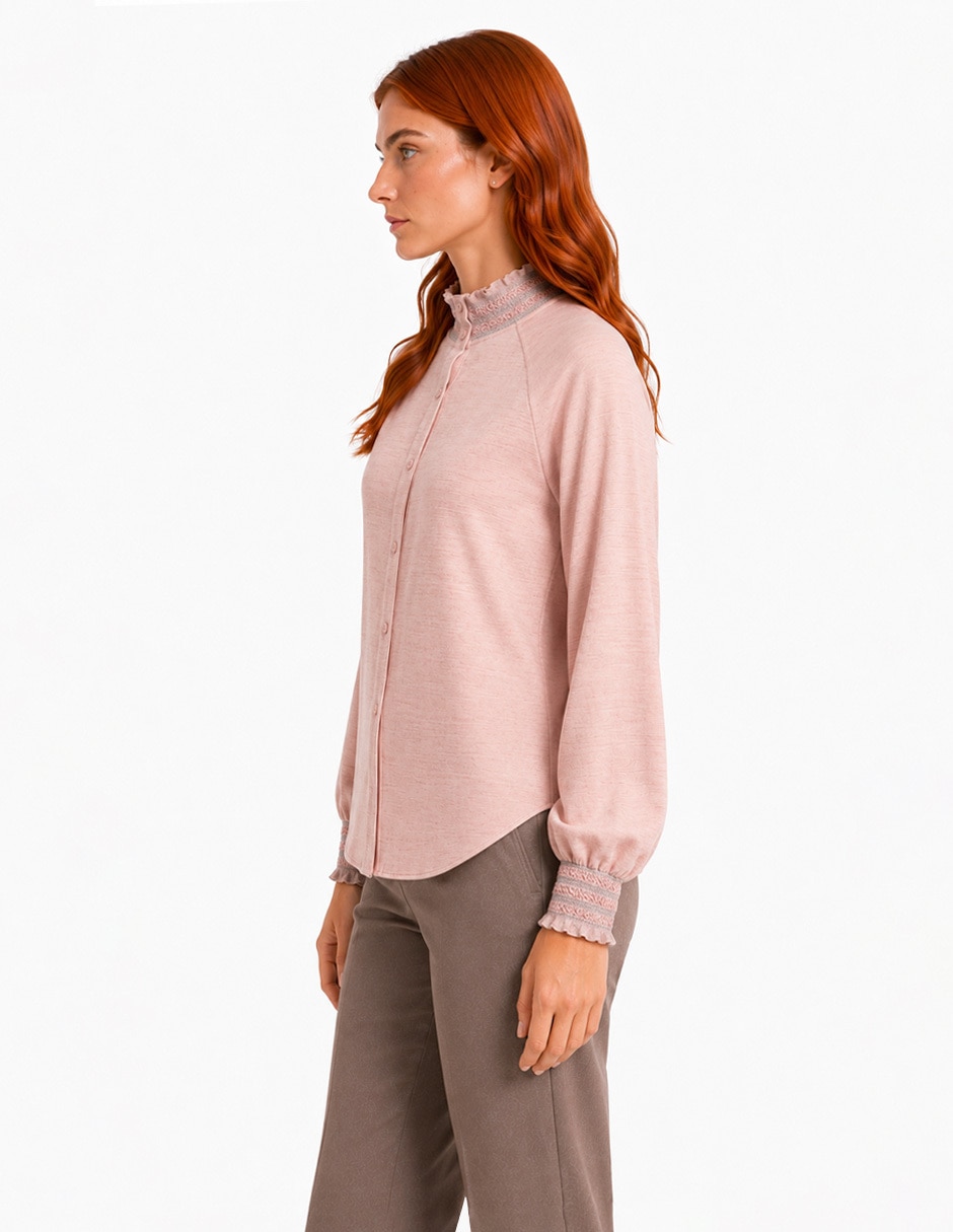 Blusa manga larga para mujer 5
