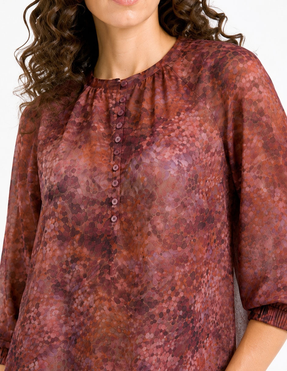 Blusa Foley's manga 3/4 para mujer