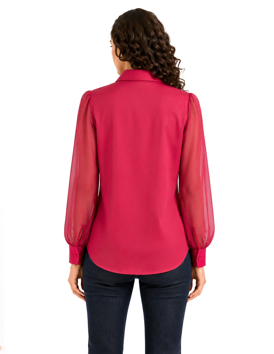 Blusa Foley's manga larga para mujer