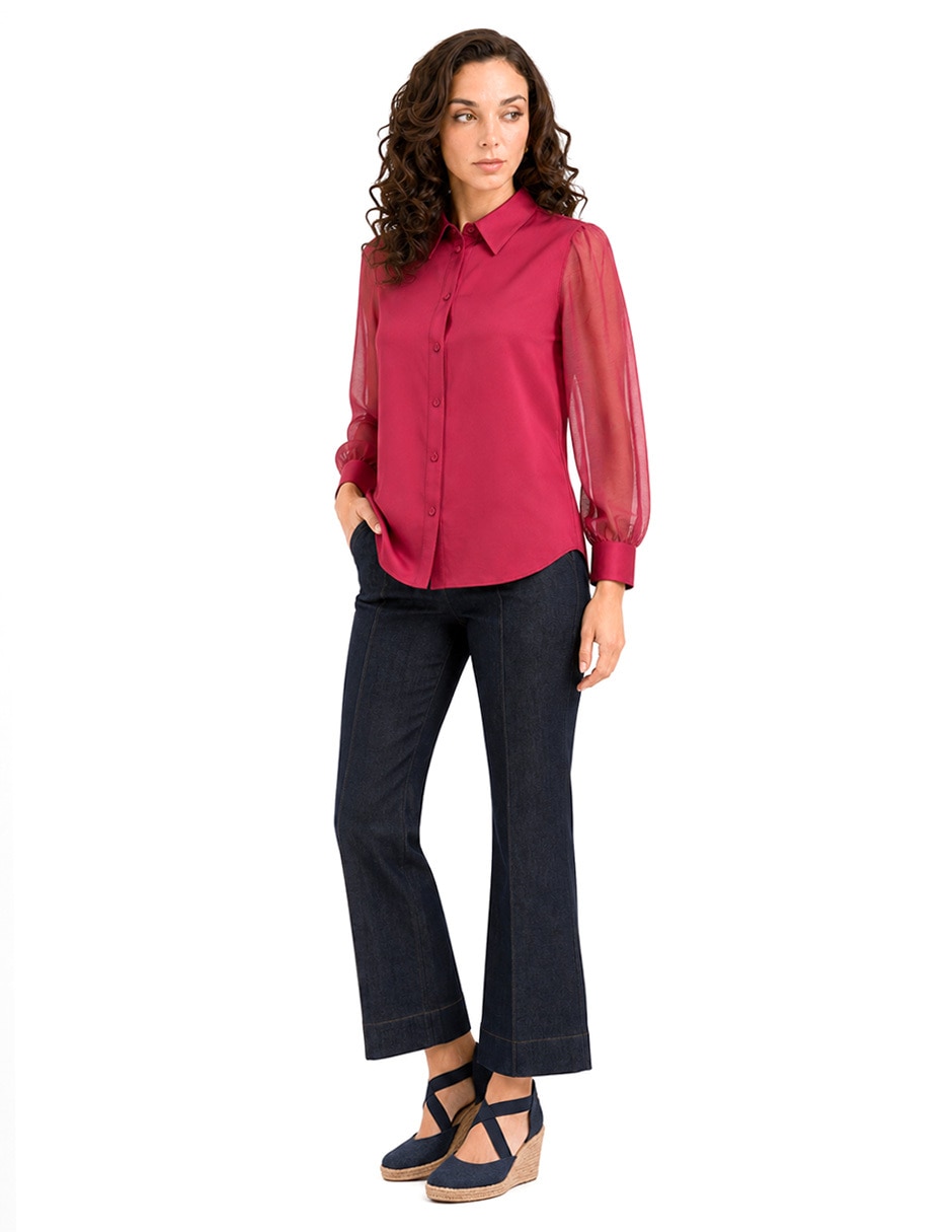 Blusa Foley's manga larga para mujer
