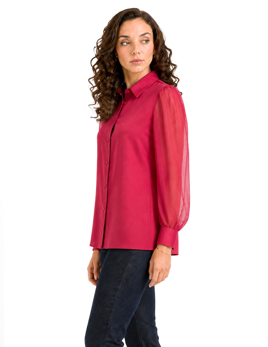 Blusa Foley's manga larga para mujer