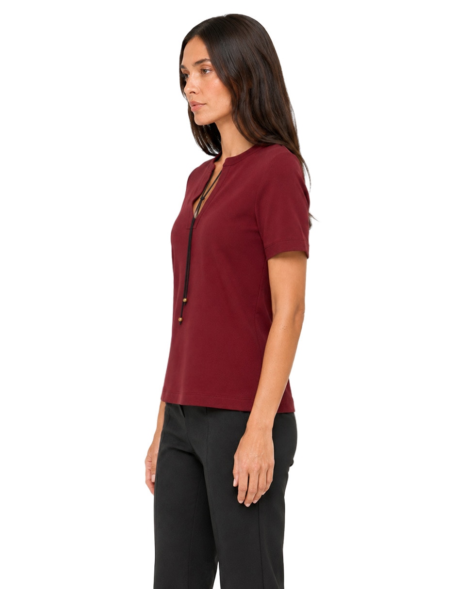Blusa manga corta para mujer 5
