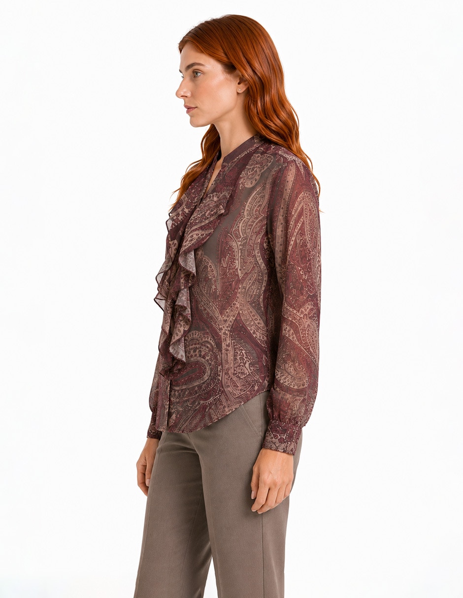 Blusa manga larga para mujer 5