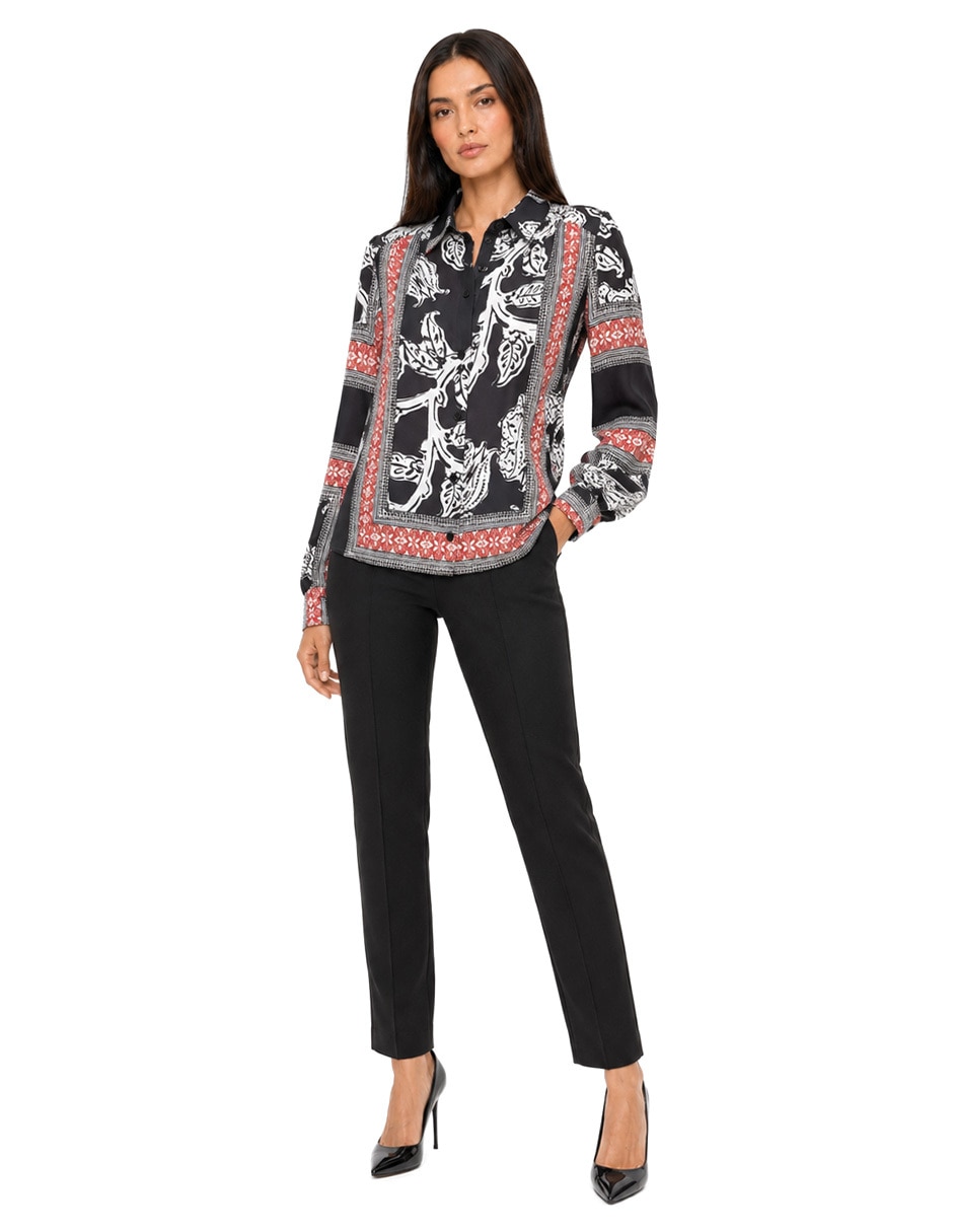 Blusa manga larga para mujer 4