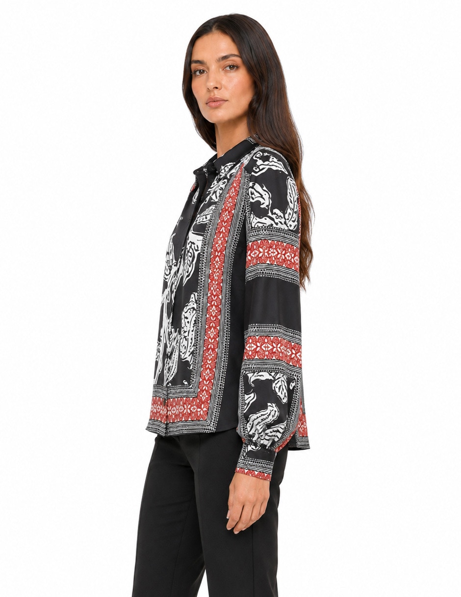 Blusa manga larga para mujer 5