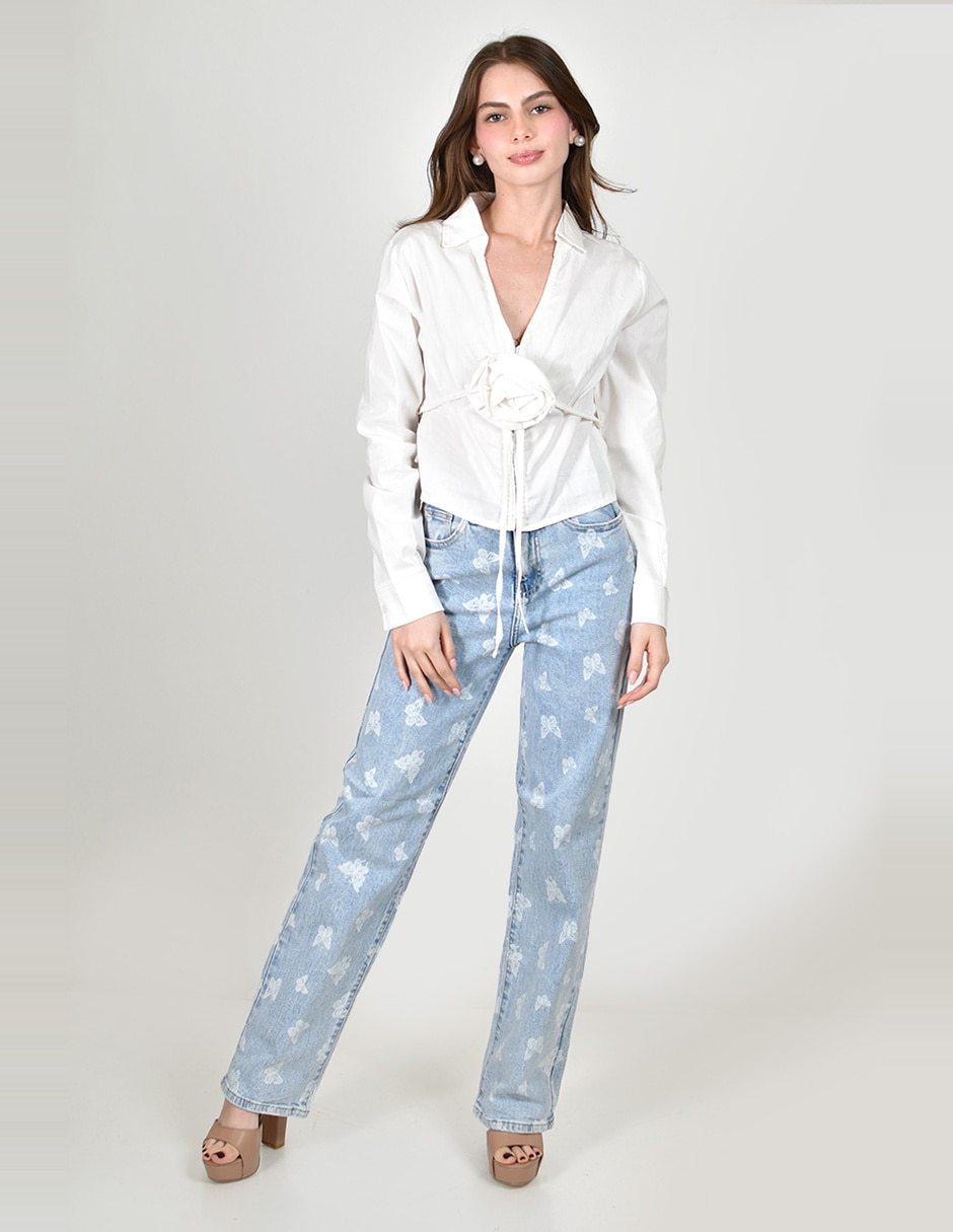 Blusa roman fashion manga larga para mujer