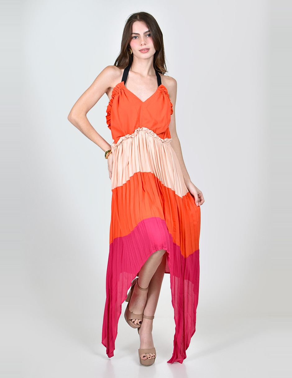 Vestido a la rodilla casual roman fashion para mujer