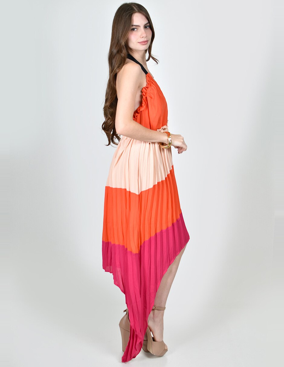 Vestido a la rodilla casual roman fashion para mujer