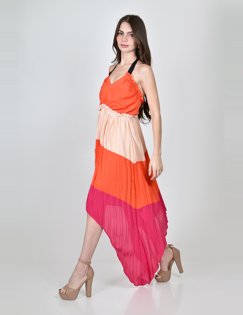 Vestido a la rodilla casual roman fashion para mujer
