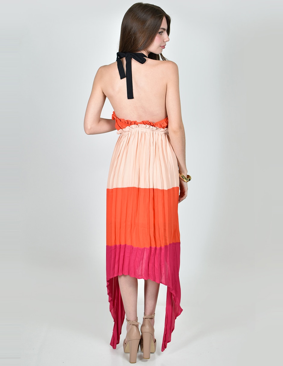 Vestido a la rodilla casual roman fashion para mujer
