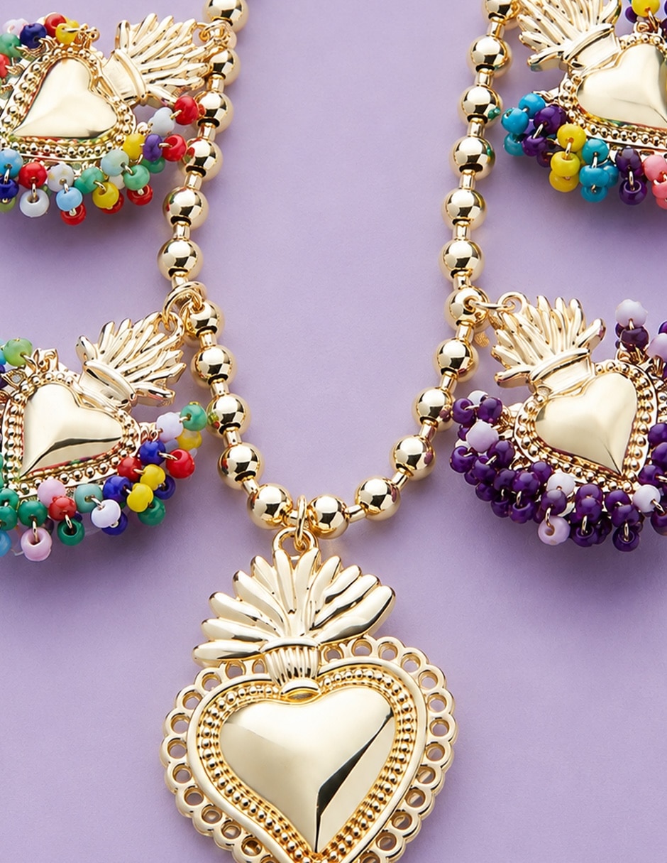 Collar de corazón yoiko coralia