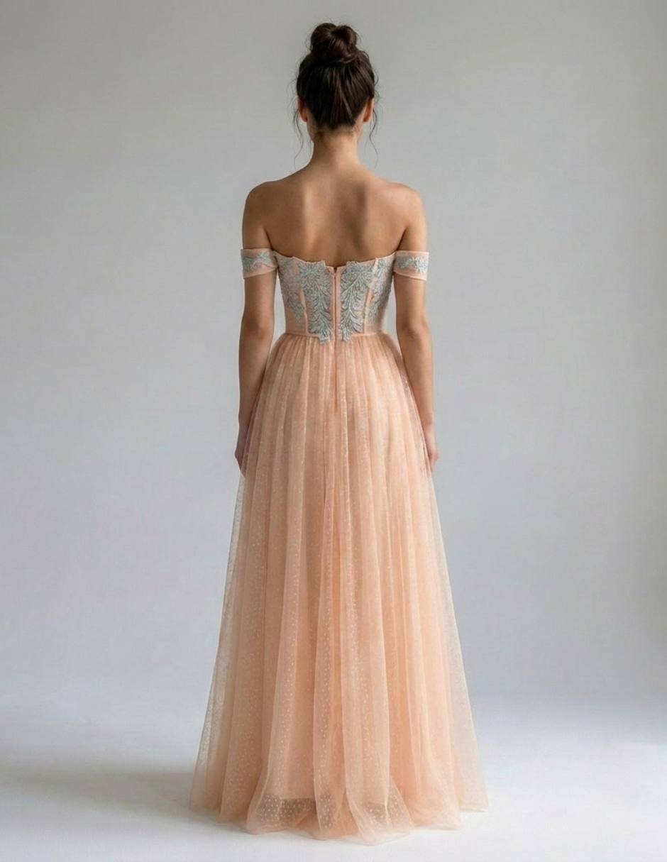 Vestido de fiesta maniju para mujer