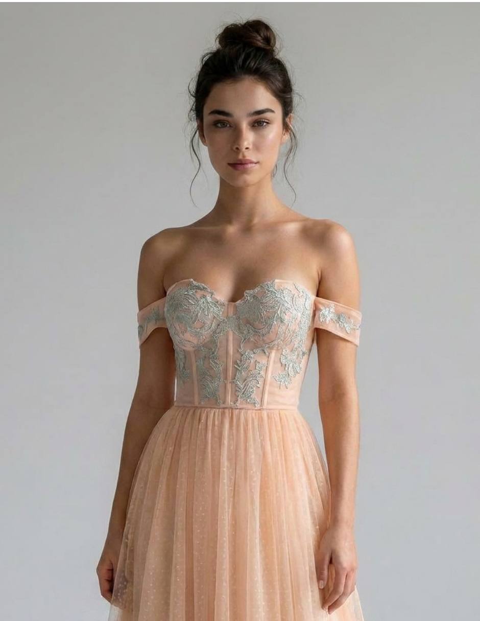 Vestido de fiesta maniju para mujer