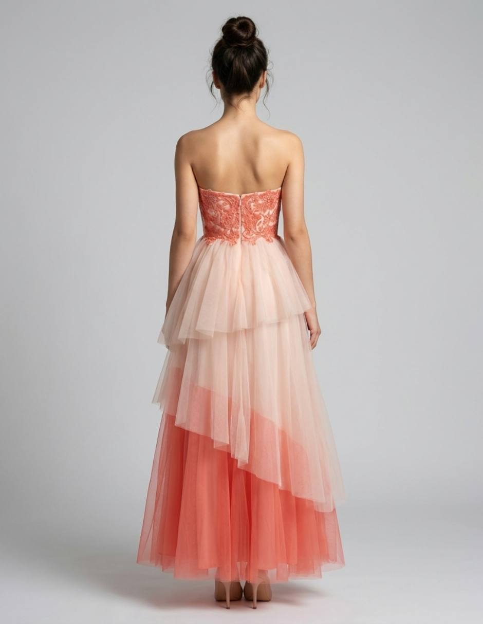 Vestido largo de fiesta maniju para mujer