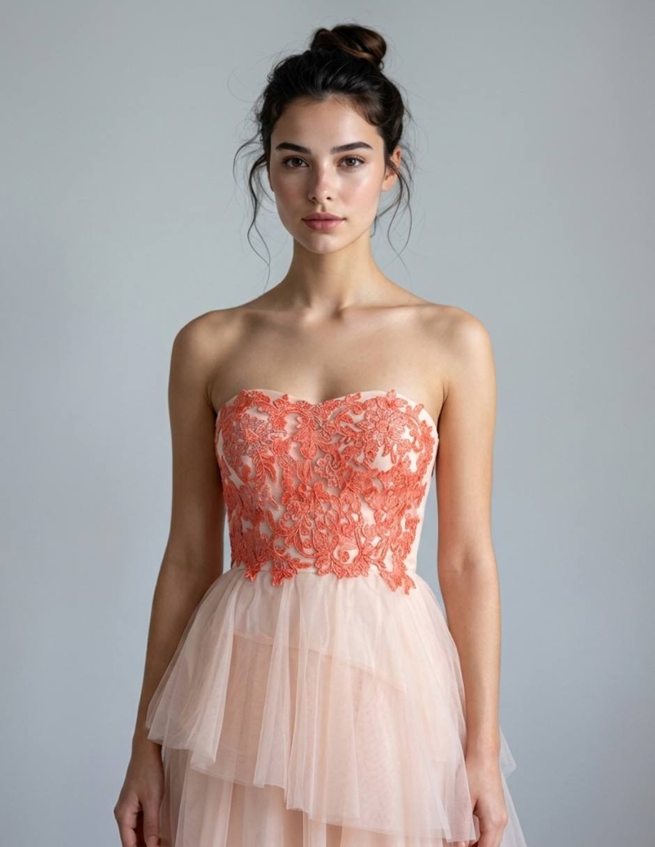 Vestido largo de fiesta maniju para mujer