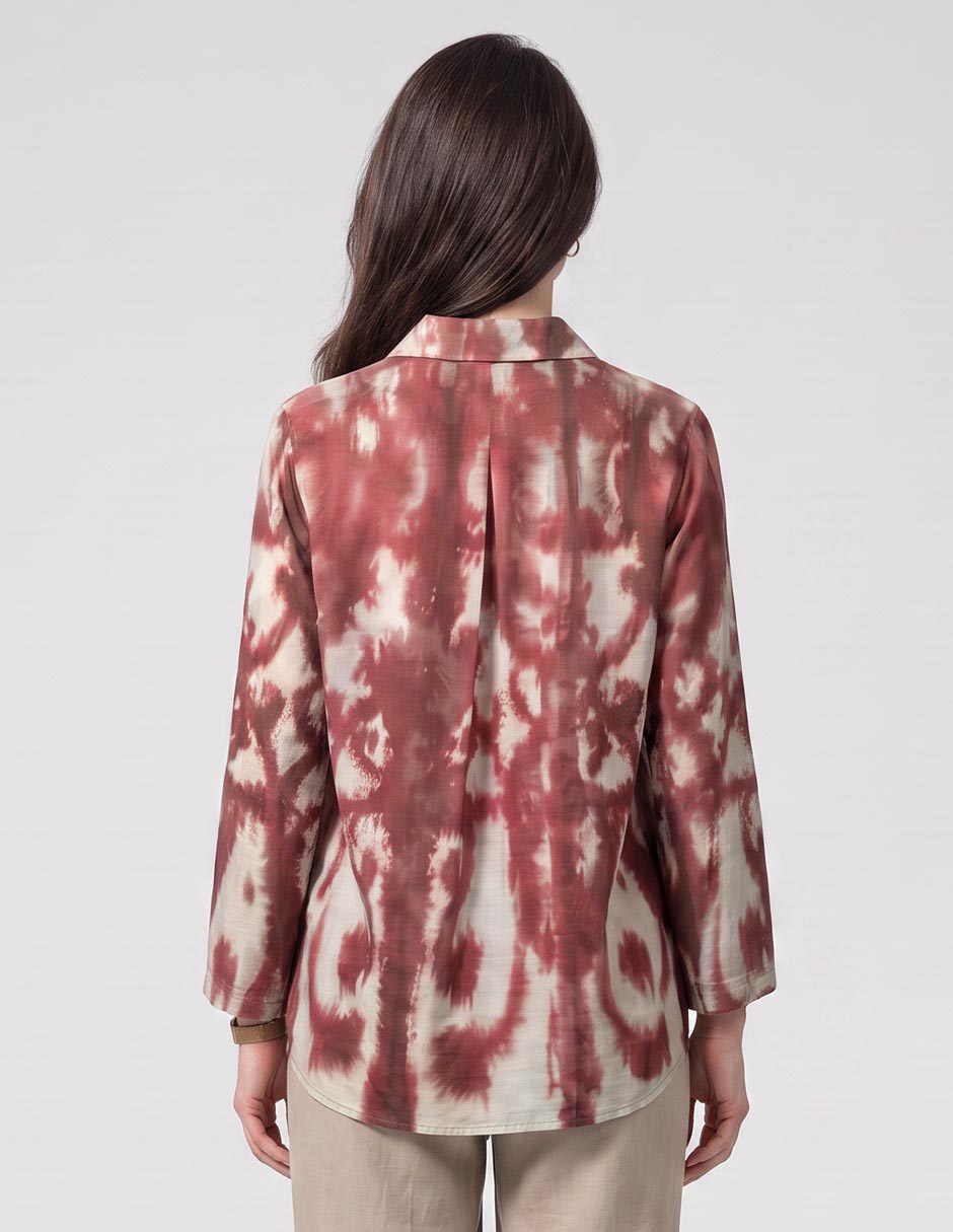 Blusa camisera manga larga para mujer 2