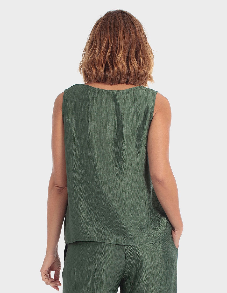 Blusa sin manga para mujer 2