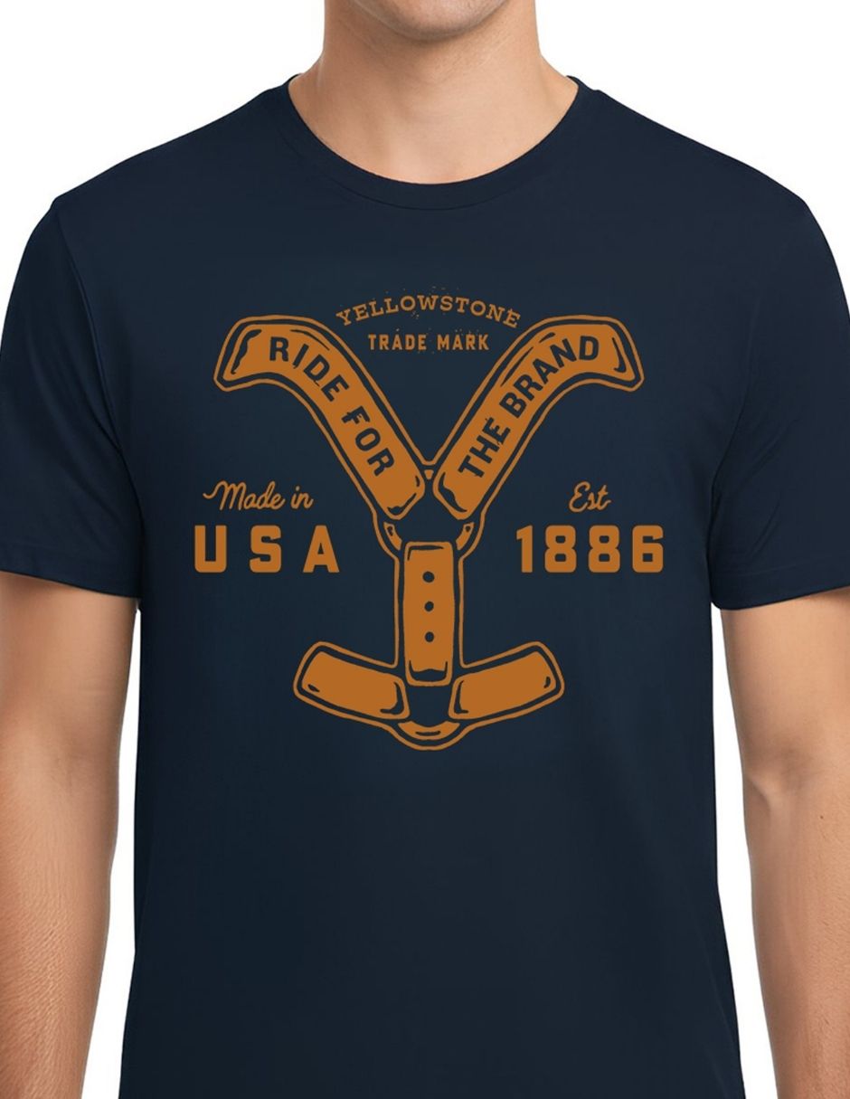 Playera yellowstone trade mark cuello redondo para hombre 3