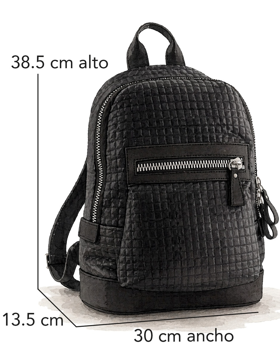 Bolsa mochila de piel para mujer 5