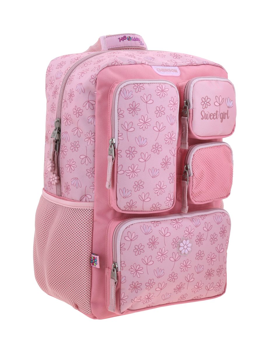 Mochila escolar happy girl jilly para niña 4