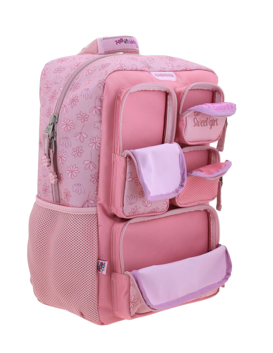 Mochila escolar happy girl jilly para niña 10
