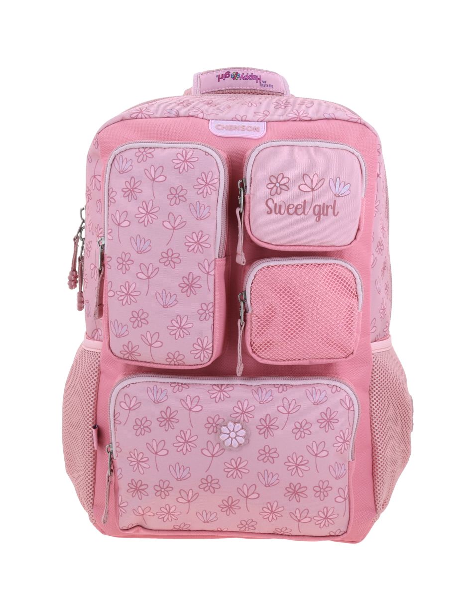 Mochila escolar happy girl jilly para niña 3