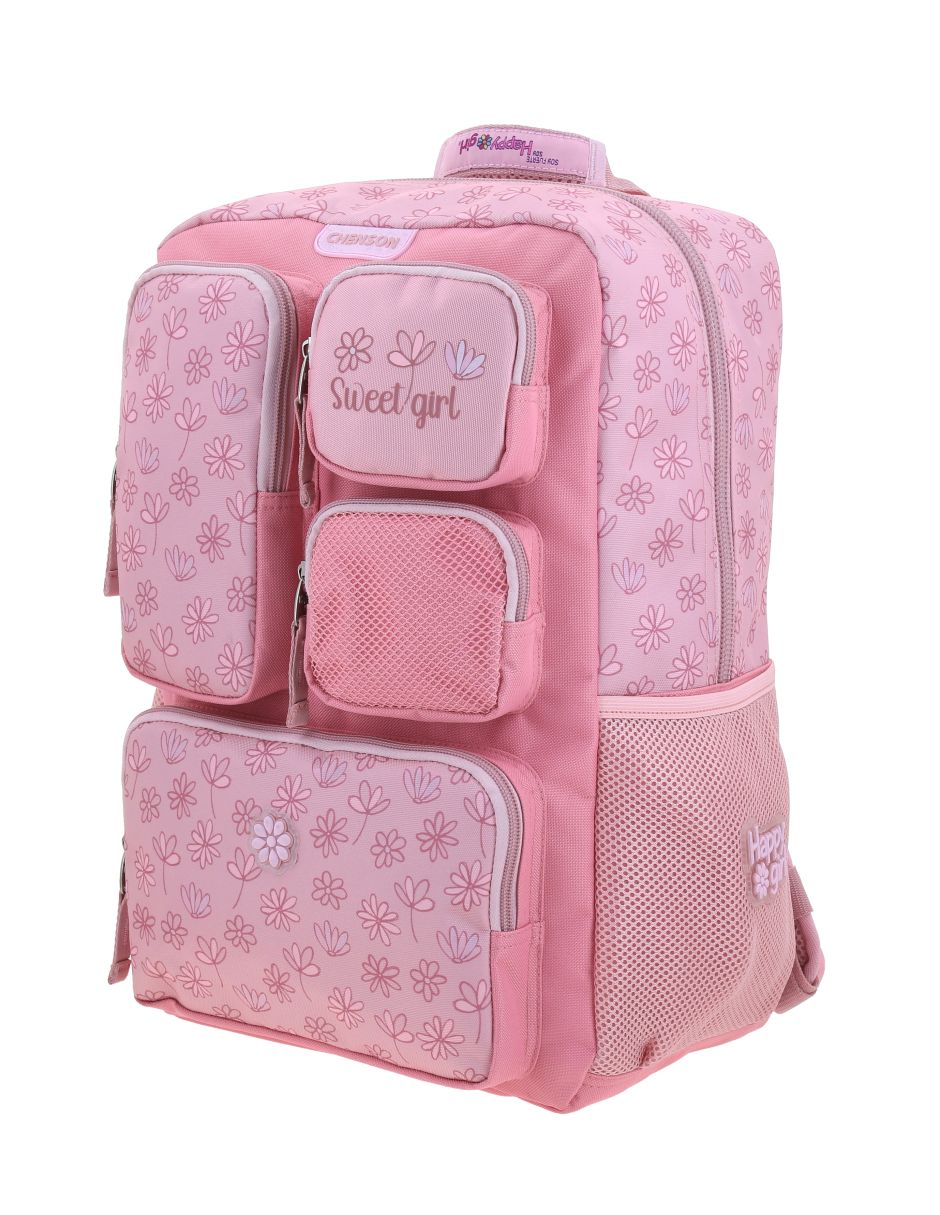 Mochila escolar happy girl jilly para niña 7