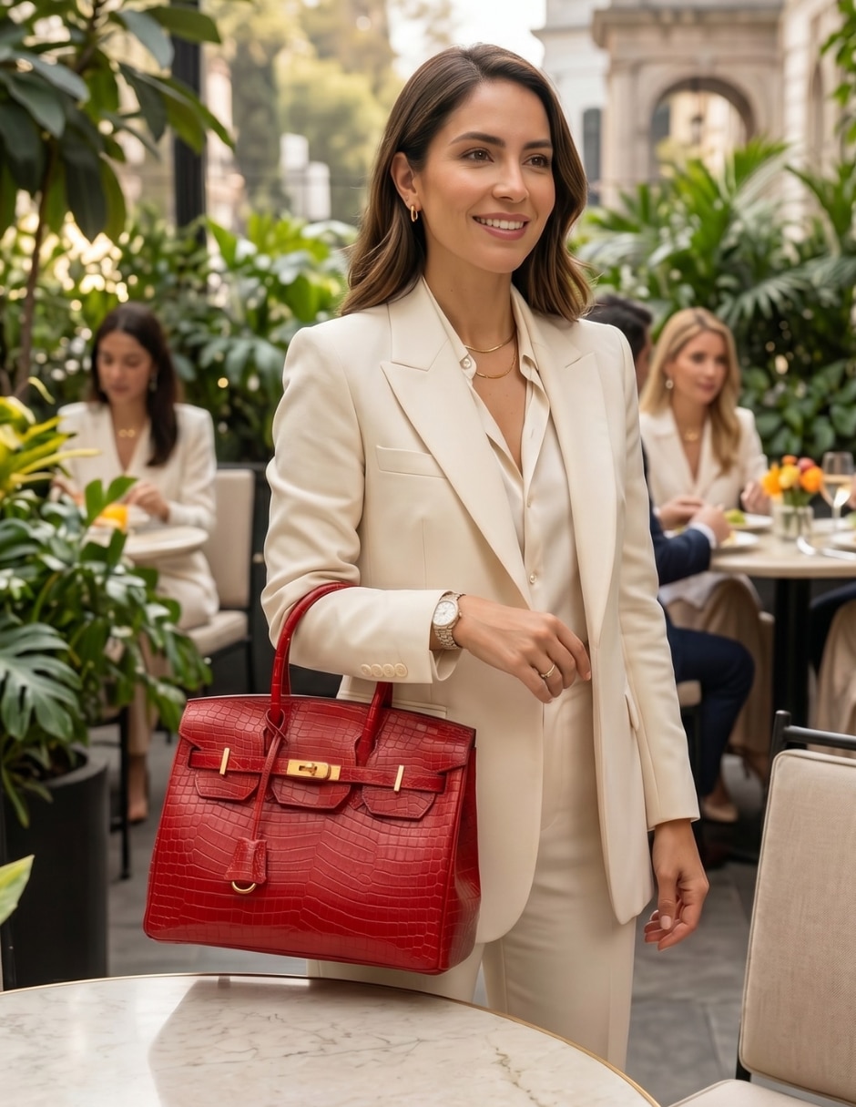 Bolsa tote de piel para mujer 8