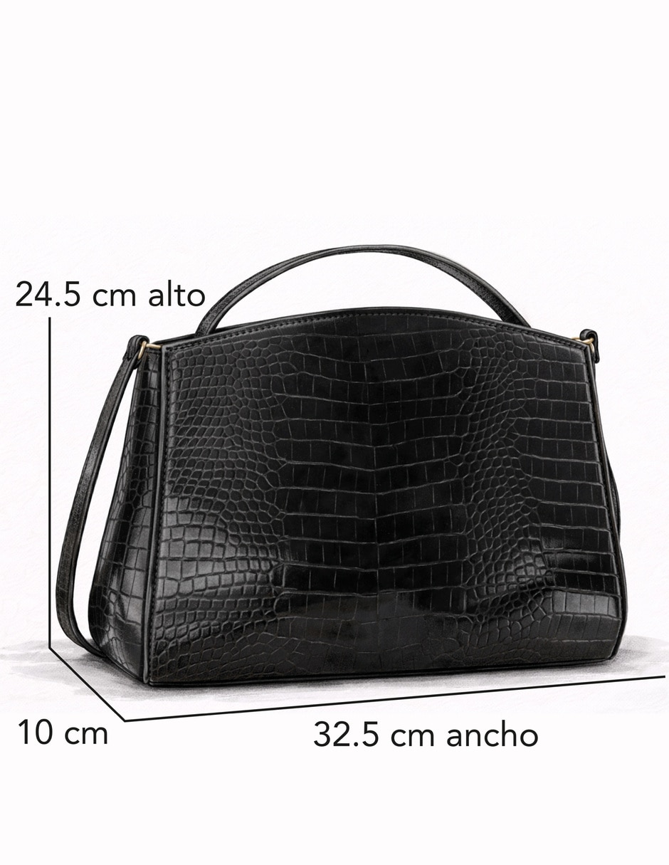 Bolsa dome de piel para mujer 5