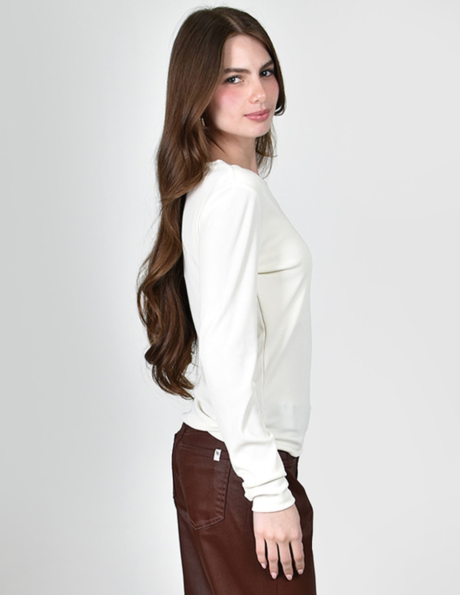 Blusa roman fashion manga larga para mujer