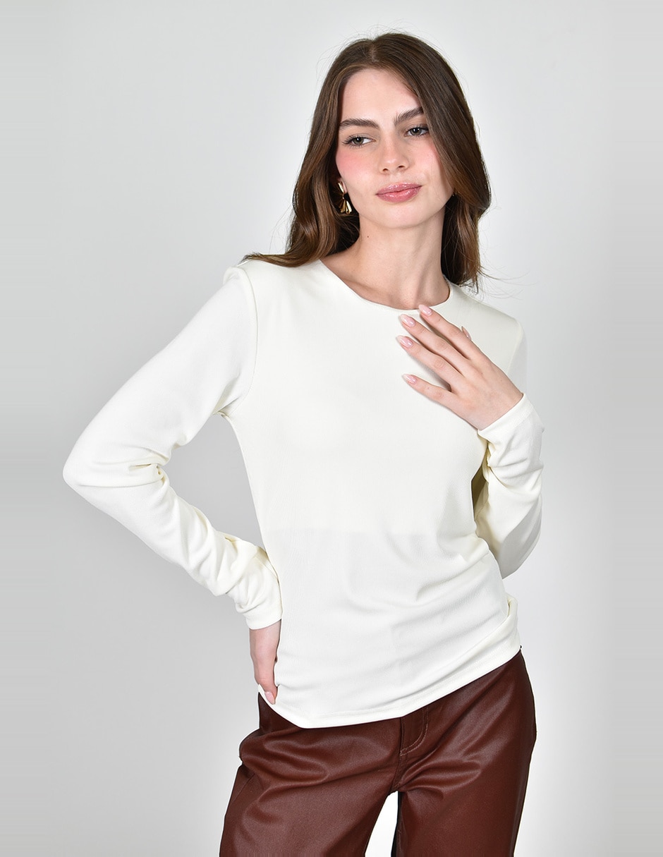 Blusa roman fashion manga larga para mujer