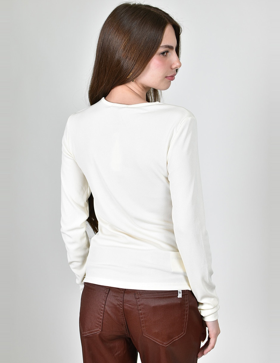 Blusa roman fashion manga larga para mujer
