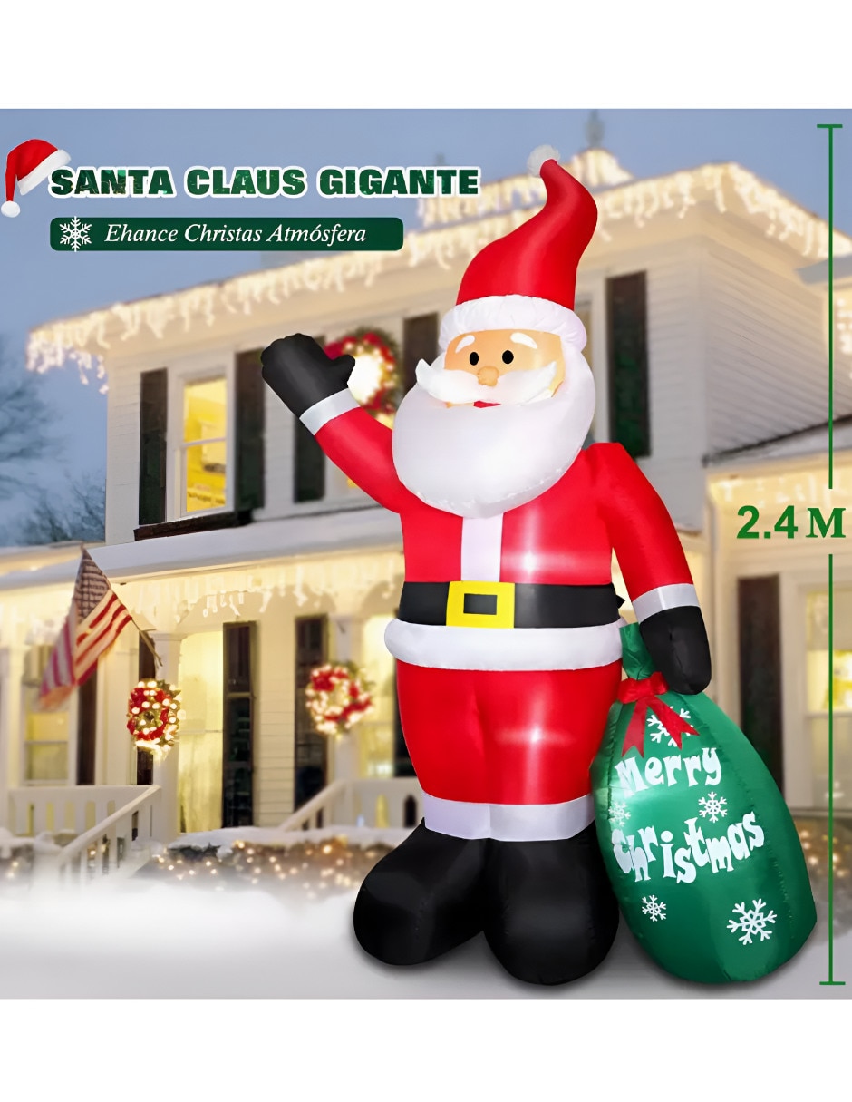 Inflable decorativo forma de santa claus 5