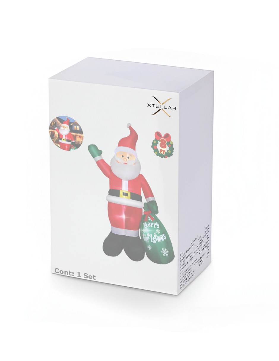 Inflable decorativo forma de santa claus 3