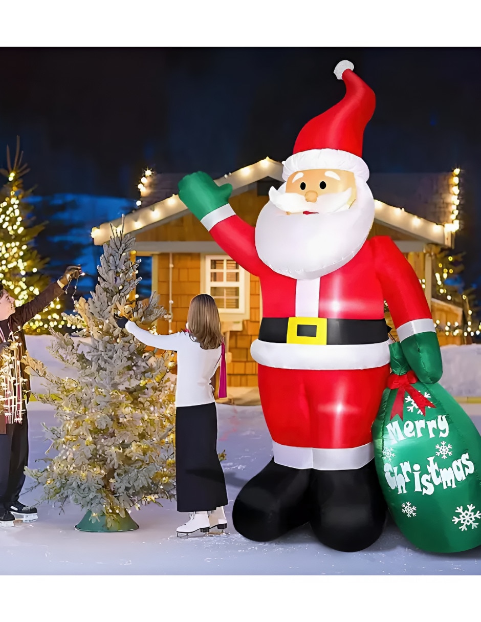 Inflable decorativo forma de santa claus 2