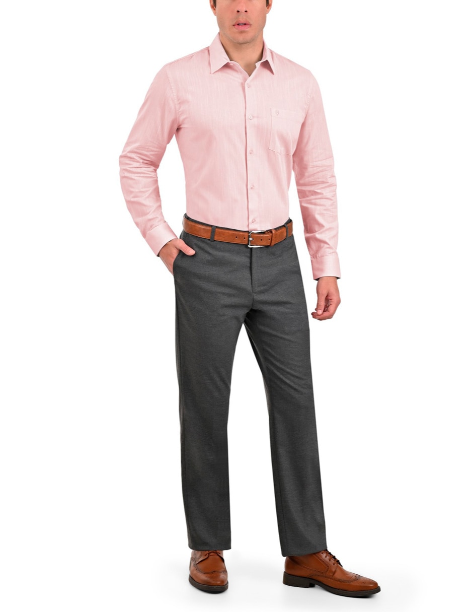 Camisa casual yale manga larga para hombre