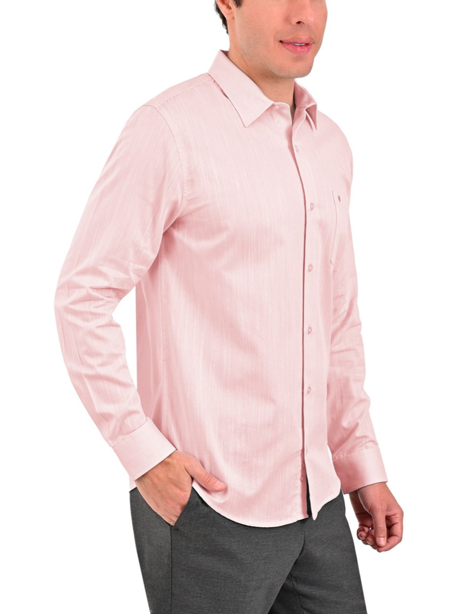Camisa casual yale manga larga para hombre