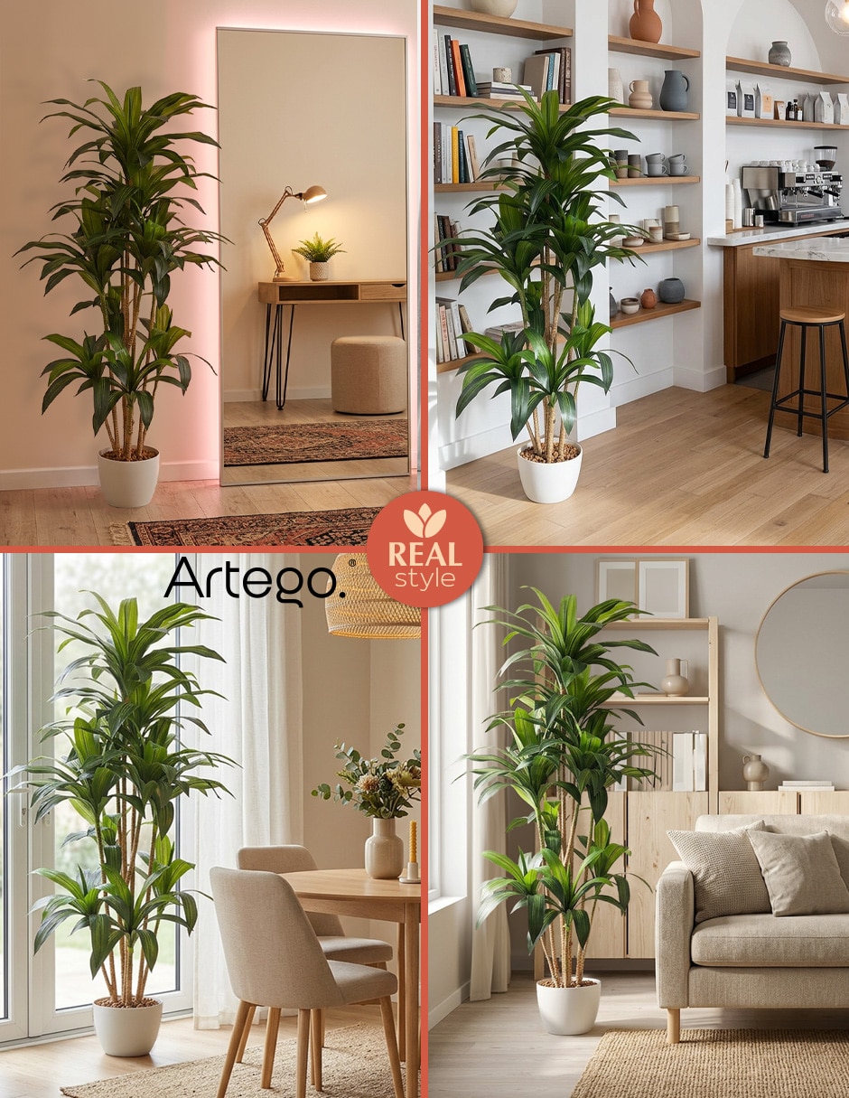 Planta palo de brasil artificial jungla real style dracaena 6