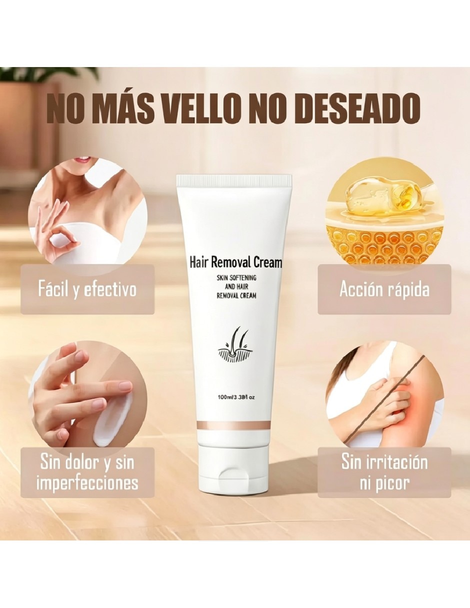 Crema depilatoria para cualquier área del cuerpo 100 ml 3