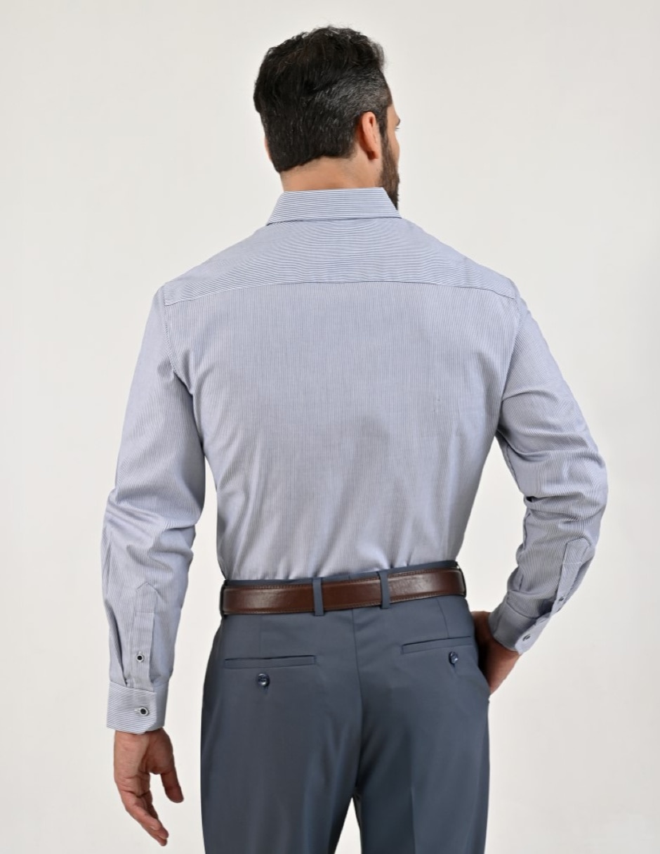 Camisa casual de algodón manga larga para hombre 5