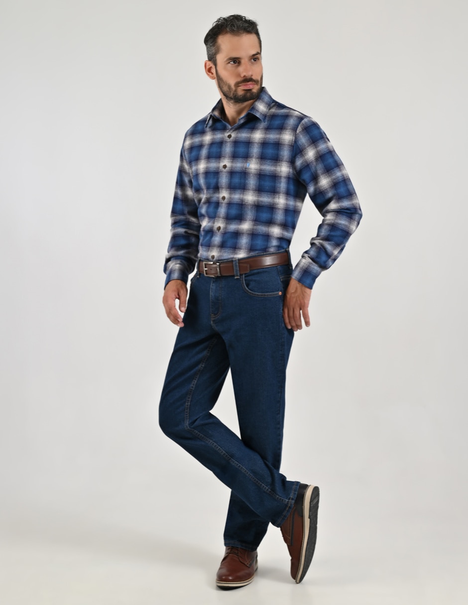 Camisa/Sobrecamisa Casual Otoño - Invierno de (si aplica) Algodón manga Larga para hombre 6